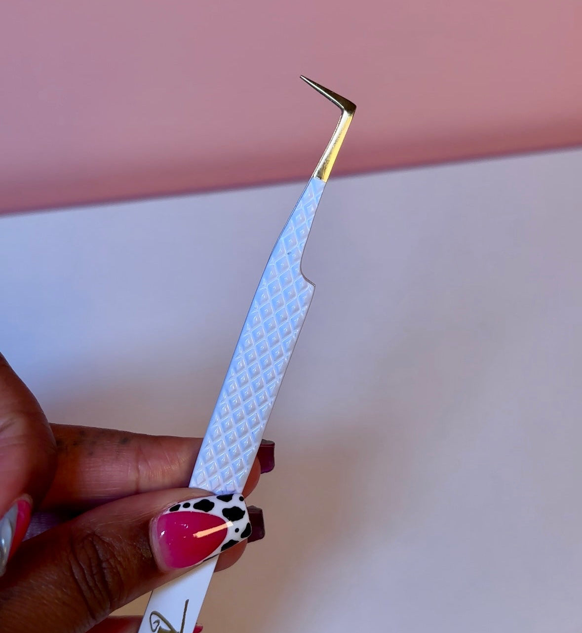 Slim Boot 90-degree Tweezer-White