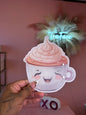 Coffee lash tile