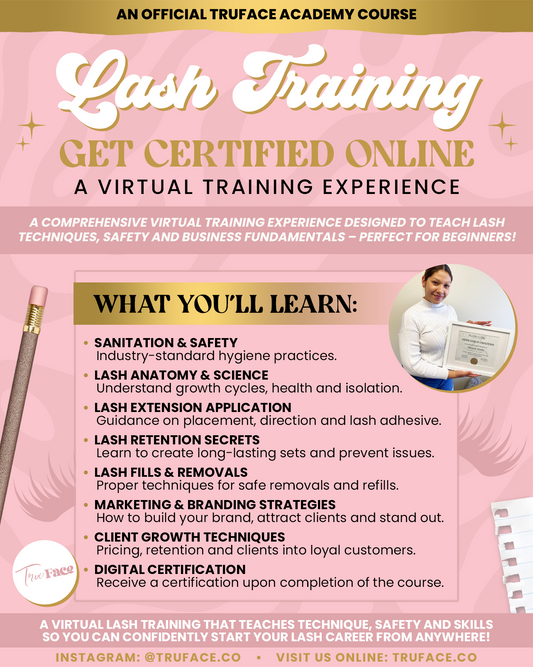 Lash Like a PRO Virtual Beginner Lash Extension Training
