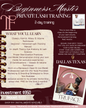 Beginners Master Private Lash Training